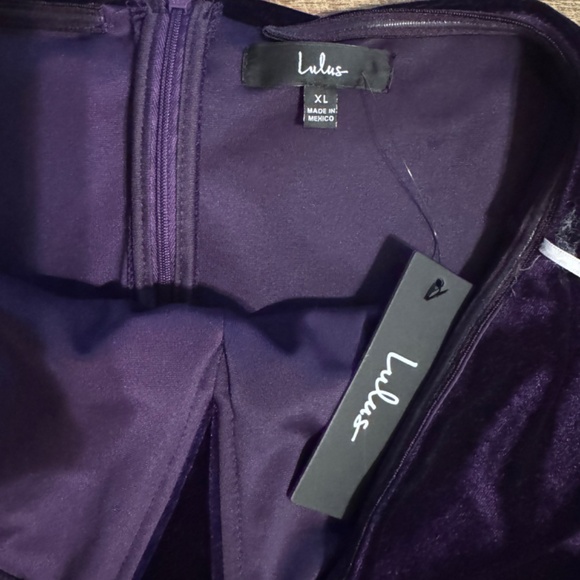 Lulu Purple Velvet Jumpsuit NWT - Picture 5 of 6